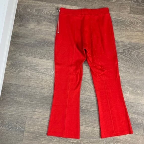 Revolve Lovers and Friends Lee Crop Pants Flare Wide Leg High Waist Red Small - Picture 12 of 13
